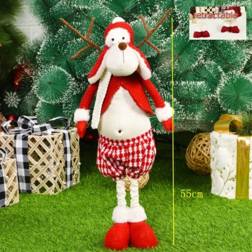 Christmas Dolls – Santa Claus, Snowman, and Elk Figurines, Xmas Tree Ornaments, Holiday Gifts for Kids, Christmas Decorations