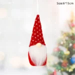 6pcs Christmas Mini Doll Tree Pendant Xmas Decoration for Home Gnome Doll Kids New Year Gifts Navidad