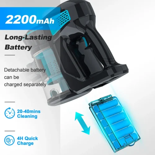 INSE V70 12KPa Stick Cordless Vacuum Cleaner – 40-Min Runtime, 10-in-1 Lightweight Cleaning Tool