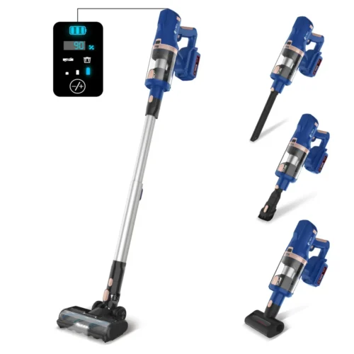 Powerful UMLo V11 Cordless Vacuum Cleaner – 30kPa Suction, 60-Min Runtime, 300W Motor, Lightweight