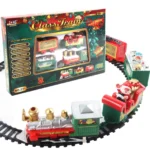 Christmas Realistic Electric Train Set – Easy Assembly, Safe for Kids, Perfect for Xmas Tree Decoration & Home Parties