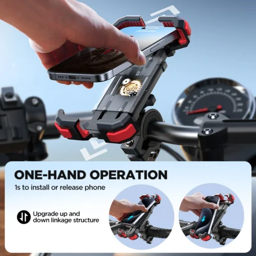 Joyroom Bike Phone Mount – Motorcycle Phone Holder with Upgraded Adjustable Cell Holder - Image 2