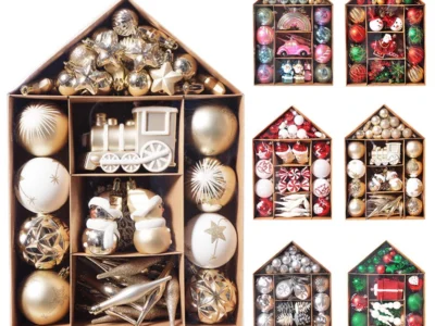 70pcs Christmas Ornaments – Boutique Ball Set for Christmas Tree, Home, Bedroom, & New Year Decoration