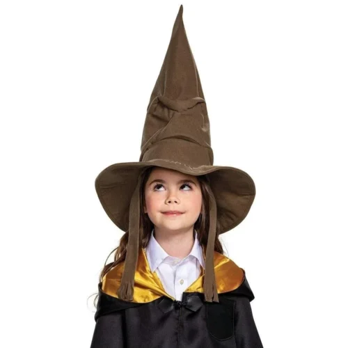 Fashion Movies Witch Wizard Hat – Leather Sorting Hat for Halloween Party Props - Image 3