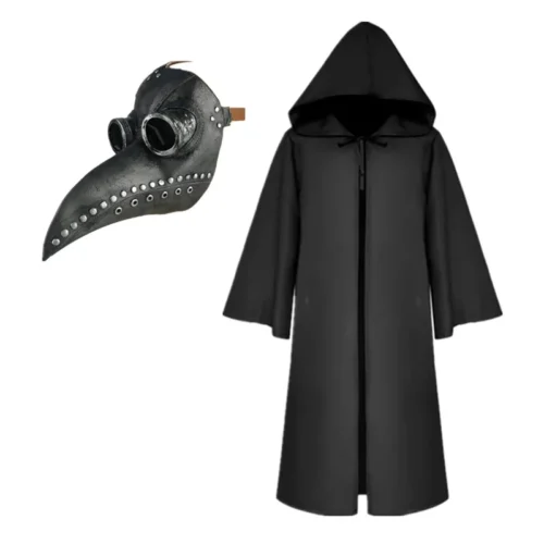 Plague Doctor Costume – Hooded Cloak, Long Nose Beak Mask & Cosplay Outfit for Kids and Adults | Halloween Party - Image 8