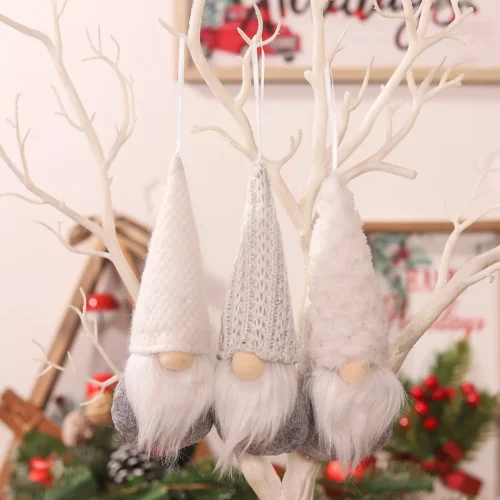3pc Faceless Doll Knitted Hat Gnome Doll Gifts Xmas Merry Christmas Decorations For Home Dwarf Rudolph Doll New Year navidad