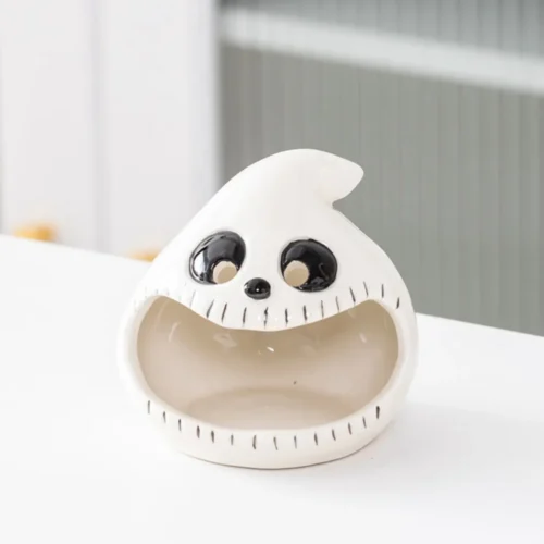 Cute Ghost Candlestick Halloween Decoration – Candy Storage, Desktop Ornaments, and Atmosphere Enhancer - Image 4