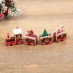 Christmas Plastic Train Decorations – Festive Home Ornament, Merry Christmas & Happy New Year Xmas Navidad Noel Gift