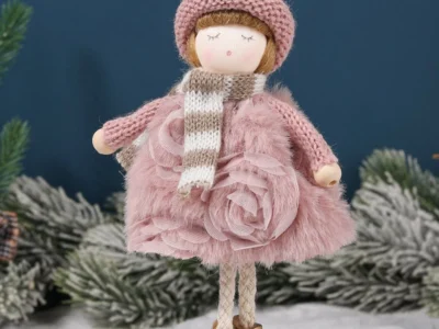 Christmas Angel Doll Pendant – Plush Tree Ornaments, Elves Crafts, Wall Hanging, Home Holiday Party Decorations