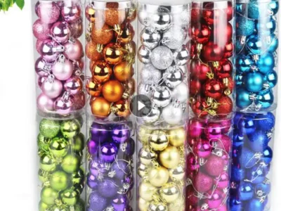 24pcs Christmas Ball Decoration Christmas Tree Ornaments For Home Decor Halloween New Year Wedding Navidad Pendant Ball Ornament