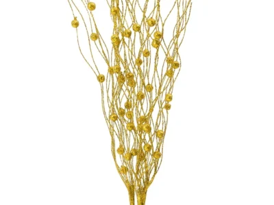 5/10PCS Artificial Glitter Berry Stems - Gold & Silver Christmas Tree Ornaments, Glittery Twigs for Xmas Wreaths & New Year Party Decor