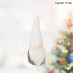 6pcs Christmas Mini Doll Tree Pendant Xmas Decoration for Home Gnome Doll Kids New Year Gifts Navidad