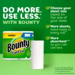 Quick-Size Paper Towels, White, 16 Family Rolls = 40 Regular Rolls