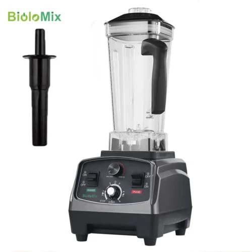 BioloMix 3HP 2200W Heavy Duty Commercial Grade Timer Blender – Mixer Juicer, Fruit Food Processor, Ice Smoothie Maker, BPA Free