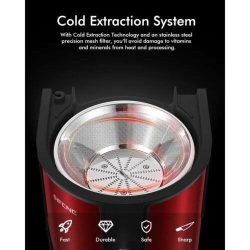 Expert High-Power Hervigour Juicer Machine – 3.2" Feed Chute, 3-Speed Juice Extractor - Image 3