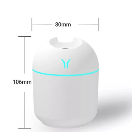 Soothing 250ML Mini Aroma Oil Diffuser, USB Essential Oil Atomizer & Electric Air Humidifier with LED Night Lamp