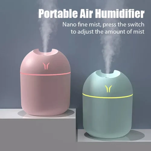 Soothing 250ML Mini Aroma Oil Diffuser, USB Essential Oil Atomizer & Electric Air Humidifier with LED Night Lamp