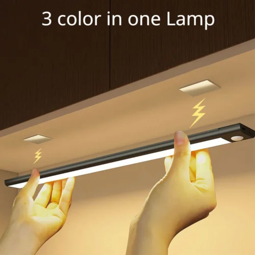 Innovative Motion Sensor Wireless LED Night Light, USB Rechargeable Lamp for Cabinet and Wardrobe