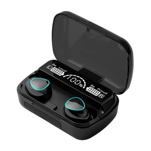 Advanced TWS Wireless Bluetooth Headset, Noise Cancelling Mic Earbuds with Waterproof Design and Charge Box