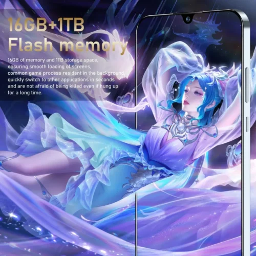 Global Pova 5 Pro Smartphone, 7.3" HD Screen, 16GB RAM, 1TB Storage, 5G, 108MP Camera