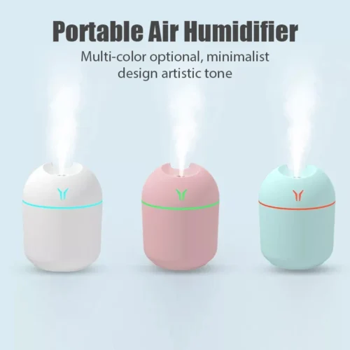 Soothing 250ML Mini Aroma Oil Diffuser, USB Essential Oil Atomizer & Electric Air Humidifier with LED Night Lamp
