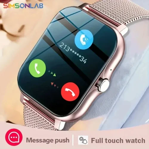 New Smart Watch for Android, 1.44" Color Screen, Bluetooth Call, Blood Oxygen & Pressure Monitoring