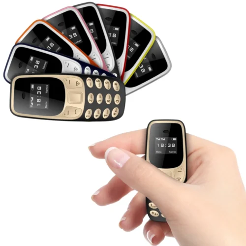 SERVO Small Mobile Phone, Bluetooth Dialer with Magic Voice, Dual SIM, 2G Bar Phone