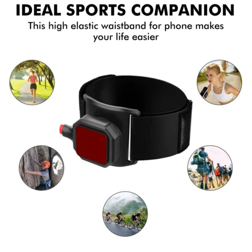 Quick-Release Running Armband Phone Holder – Secure Sports Strap for Running, Cycling, and Fitness with Easy Arm Removal & Adjustable Fit - Image 4