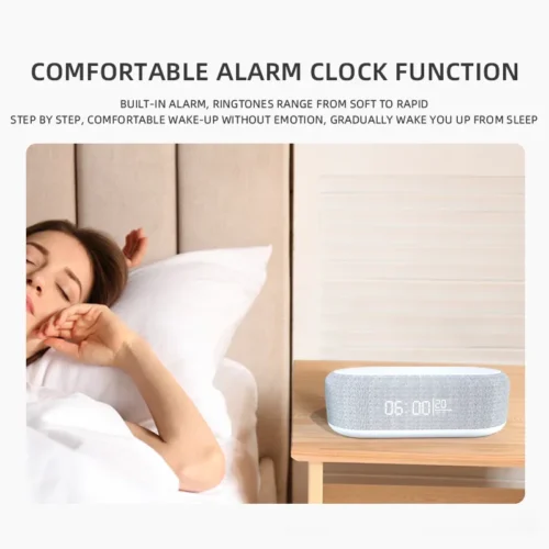 Bluetooth Speaker Stereo Loudspeaker – Wireless Charger Pad with LED Light