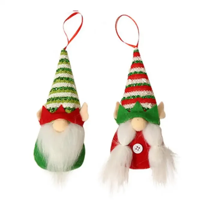 Christmas Gnomes Plush Santa Couple – Gonk Dwarf Elf Tree Ornaments, Kid Toy & Lover Gift