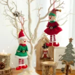 Christmas Elf Doll Ornaments – Xmas Tree Hanging Pendant, 2024 Navidad Decoracion, New Year Party Gifts