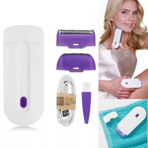 Effortless Women's Epilator, Painless Hair Removal Shaving Device with USB Charging