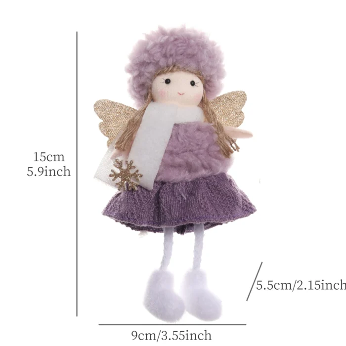 Cute Girl Angel Christmas Pendant Xmas Tree Hanging Ornaments Christmas Decorations Christmas Dolls