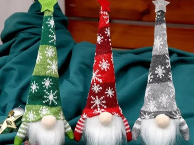 Mini Christmas Faceless Gnome Doll – Santa & Snowman Decorations for Home, Xmas & New Year