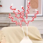 Set of 6 Bright Christmas Bell Inserts – Branch Decor for Parties & Holidays