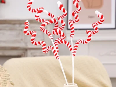 Set of 6 Bright Christmas Bell Inserts – Branch Decor for Parties & Holidays