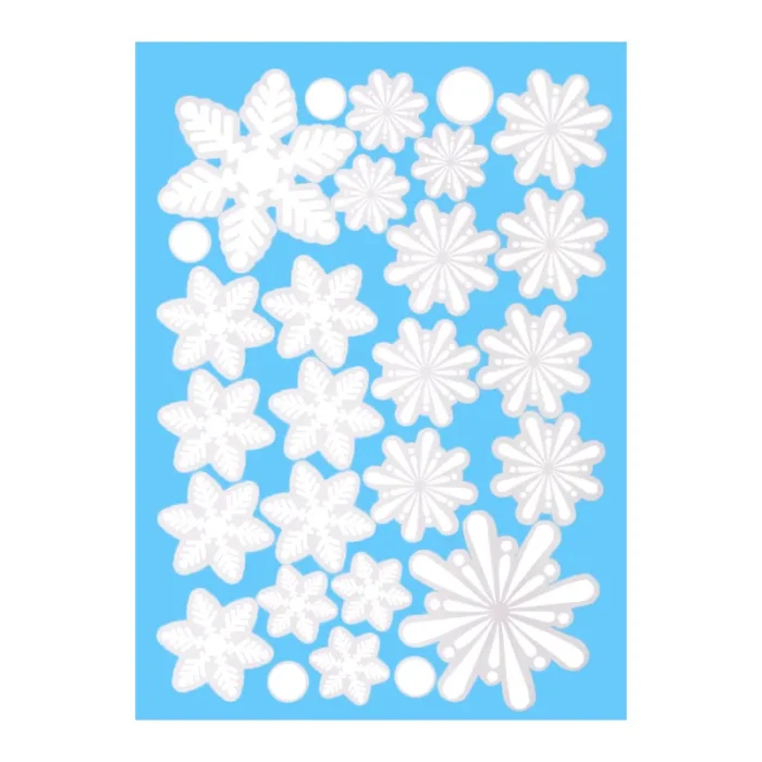 Merry Christmas Window Sticker Snowflakes Wall Sticker Room Wall New Year Christmas Decorations