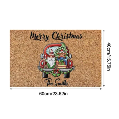 Creative Christmas Gnome Door Mat | Non-slip Entryway Floor Rug for Home Decoration