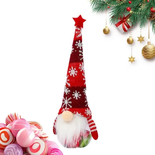 Mini Christmas Faceless Gnome Doll – Santa & Snowman Decorations for Home, Xmas & New Year