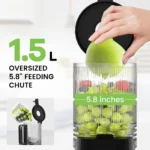 350W Slow Cold Press Juicer – Extra-Large 6.5'' Chute for Whole Fruits & Vegetables