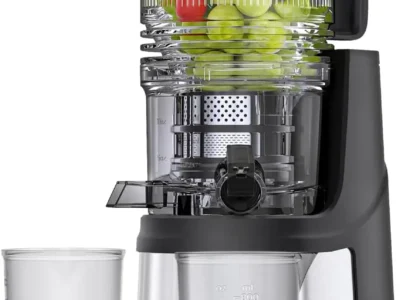Efficient 350W Slow Cold Press Juicer – Extra-Large 6.5'' Chute for Whole Fruits