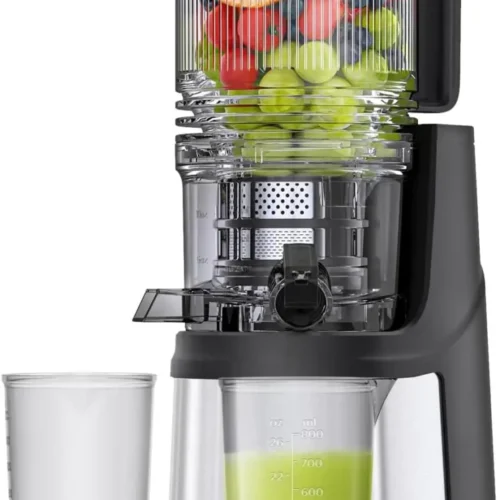 Efficient 350W Slow Cold Press Juicer – Extra-Large 6.5'' Chute for Whole Fruits