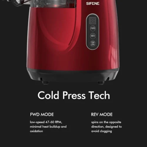 Innovative Cold Press Juicer with 3.3'' Chute – BPA-Free, Quiet 200W Motor