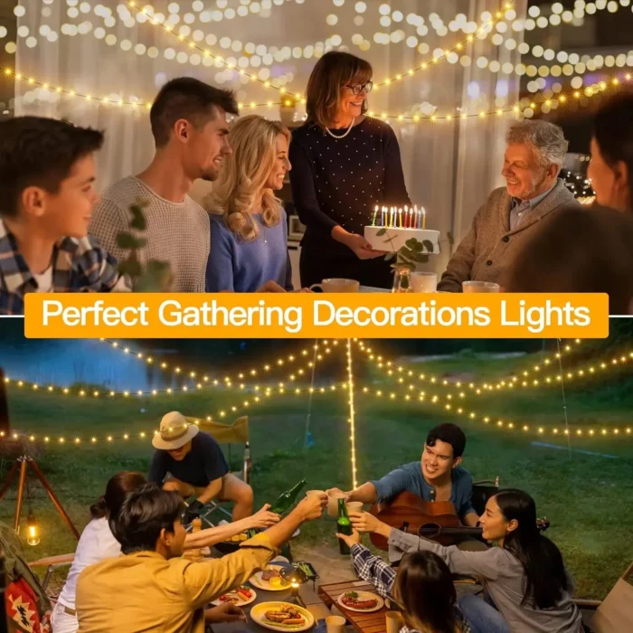 500/1000 LED Waterproof Fairy String Lights – Remote Control for Christmas, Outdoor, Wedding, Party Decor