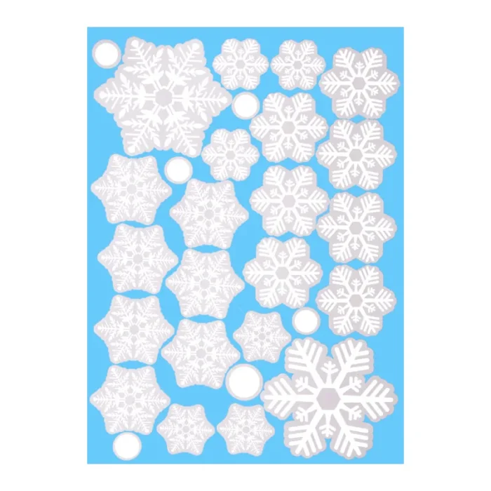 Merry Christmas Window Sticker Snowflakes Wall Sticker Room Wall New Year Christmas Decorations