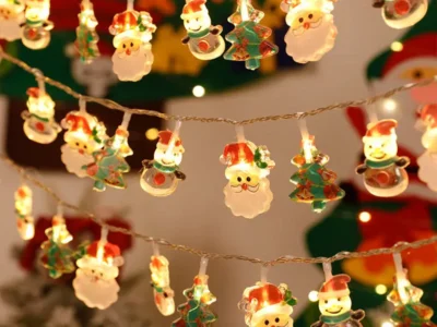 1.5M (4.96ft) Christmas Tree LED String Lights – 10 LED Fairy Garland for Xmas & New Year Decor