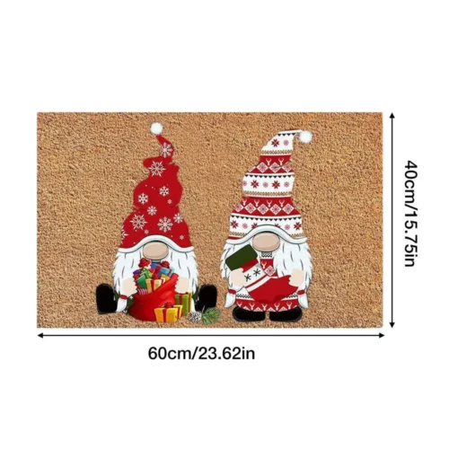 Creative Christmas Gnome Door Mat | Non-slip Entryway Floor Rug for Home Decoration