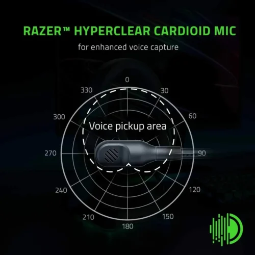 Dynamic Razer BlackShark V2 X Wired Esports Headset, Advanced Noise Cancellation for Immersive Gaming