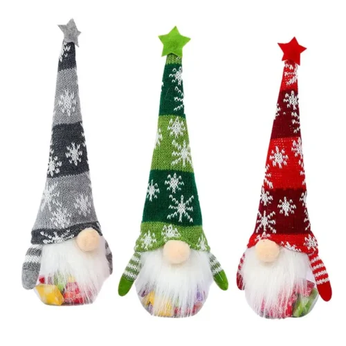 Mini Christmas Faceless Gnome Doll – Santa & Snowman Decorations for Home, Xmas & New Year
