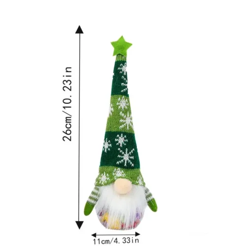 Mini Christmas Faceless Gnome Doll – Santa & Snowman Decorations for Home, Xmas & New Year